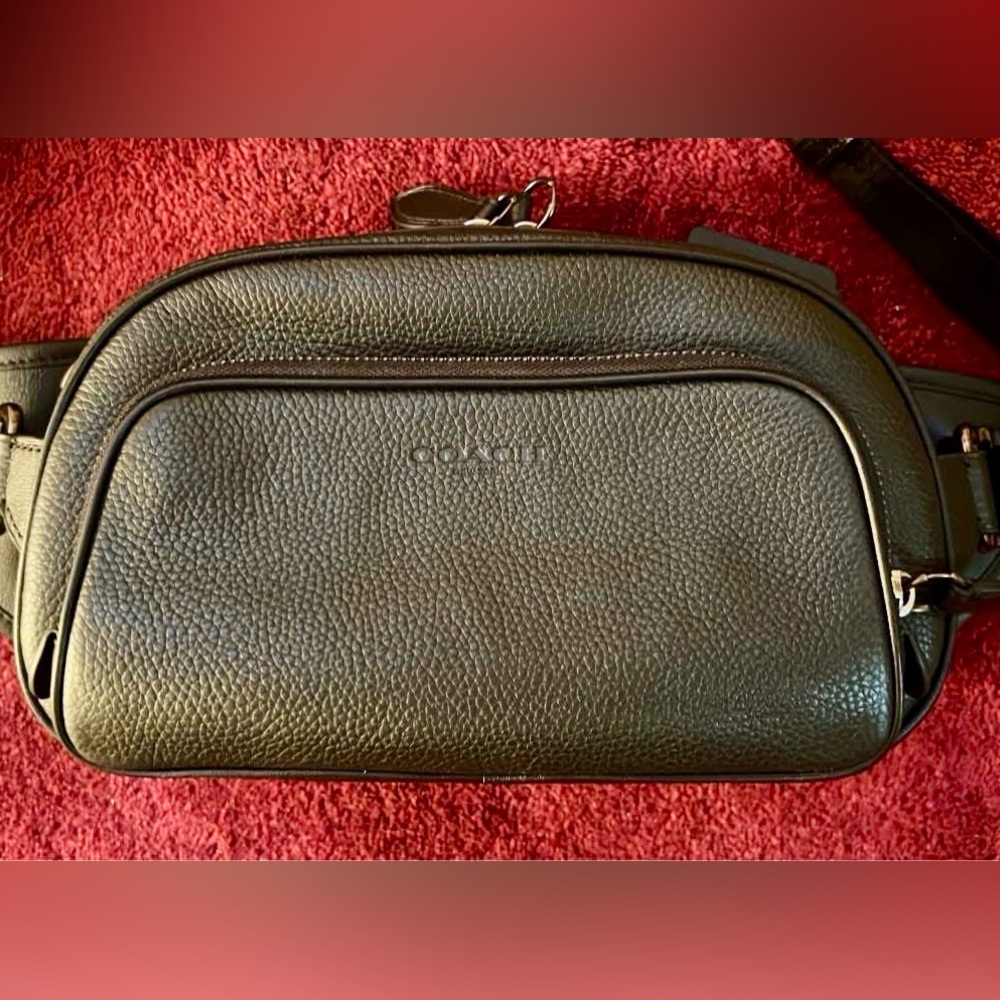 Coach Hitch Pebbled Leather Belt Bag